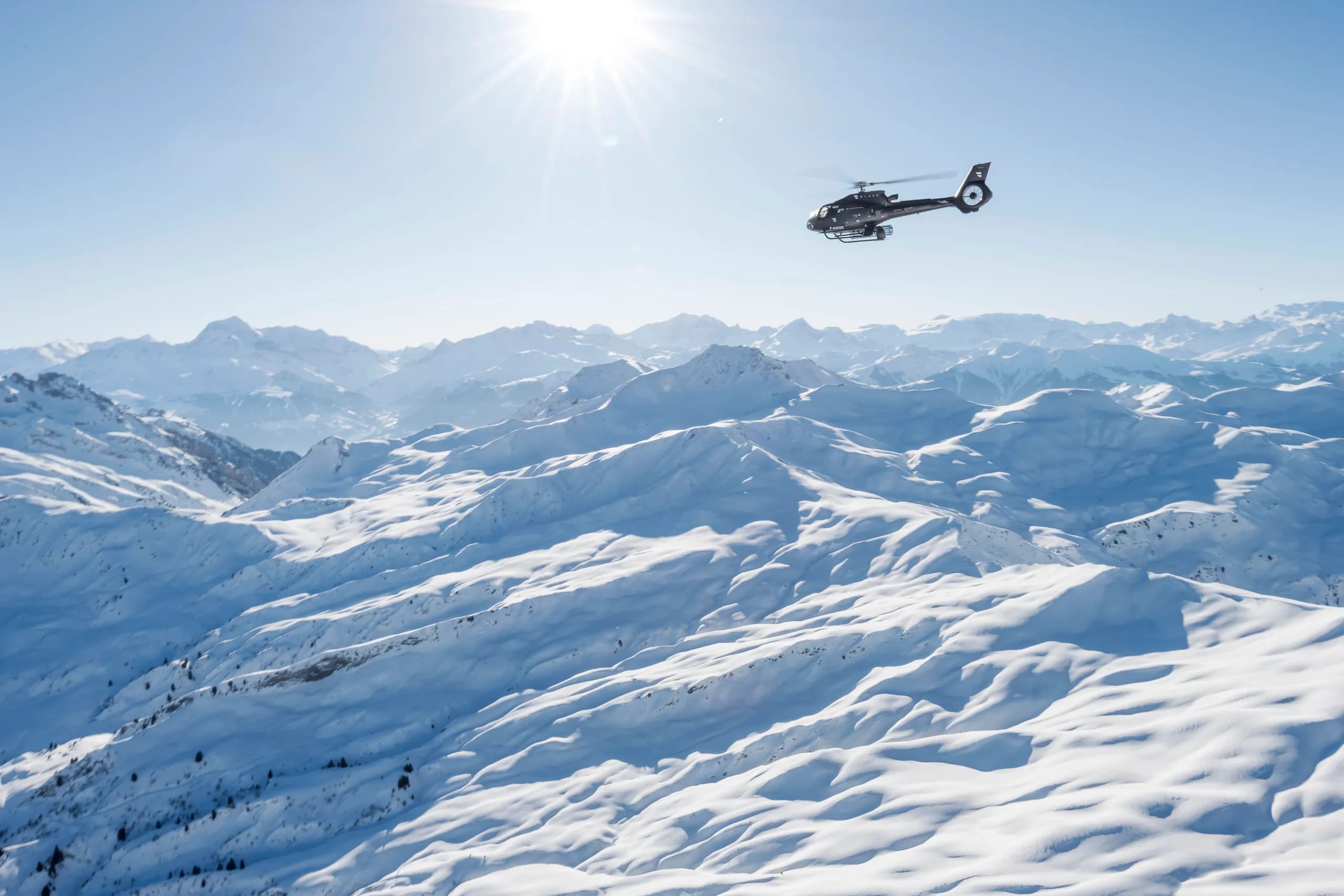 HELICOPTER TRANSFERS TO COURCHEVEL WITH MONACAIR
