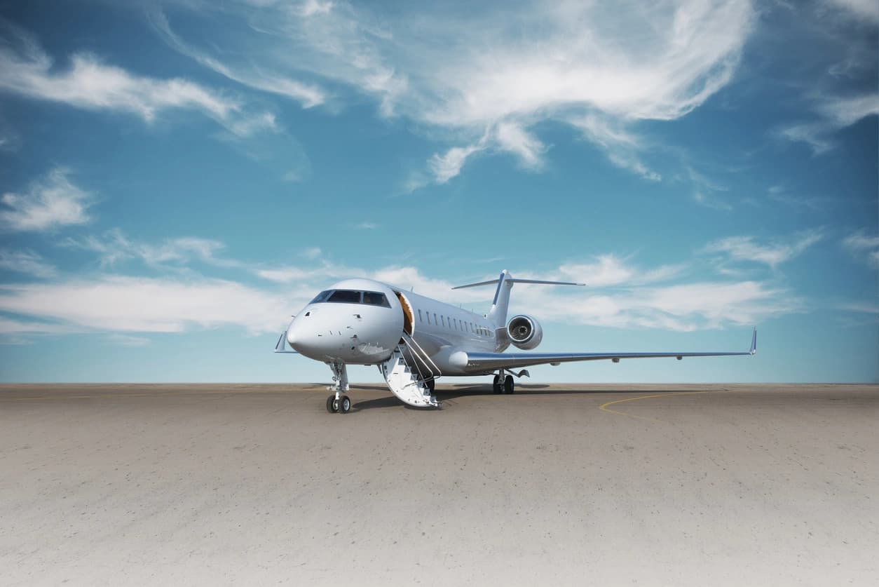 Monacair White Private Jet